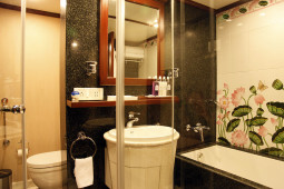 Maharajas' Express Luxury Train (India) - Suite bathroom