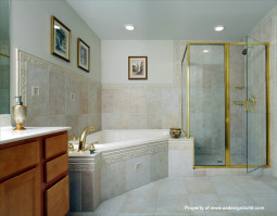 www.aadesignbuild.com, A&A Design Build Remodeling, Master Bathroom, Washington DC, Chevy Chase, Bethesda, Corner Shower, Silver Spring, Aging in Place